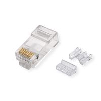 ROLINE Connecteur modulaire non blindé Cat.6A (Classe EA), pour câble solide/tresse, 10 unités