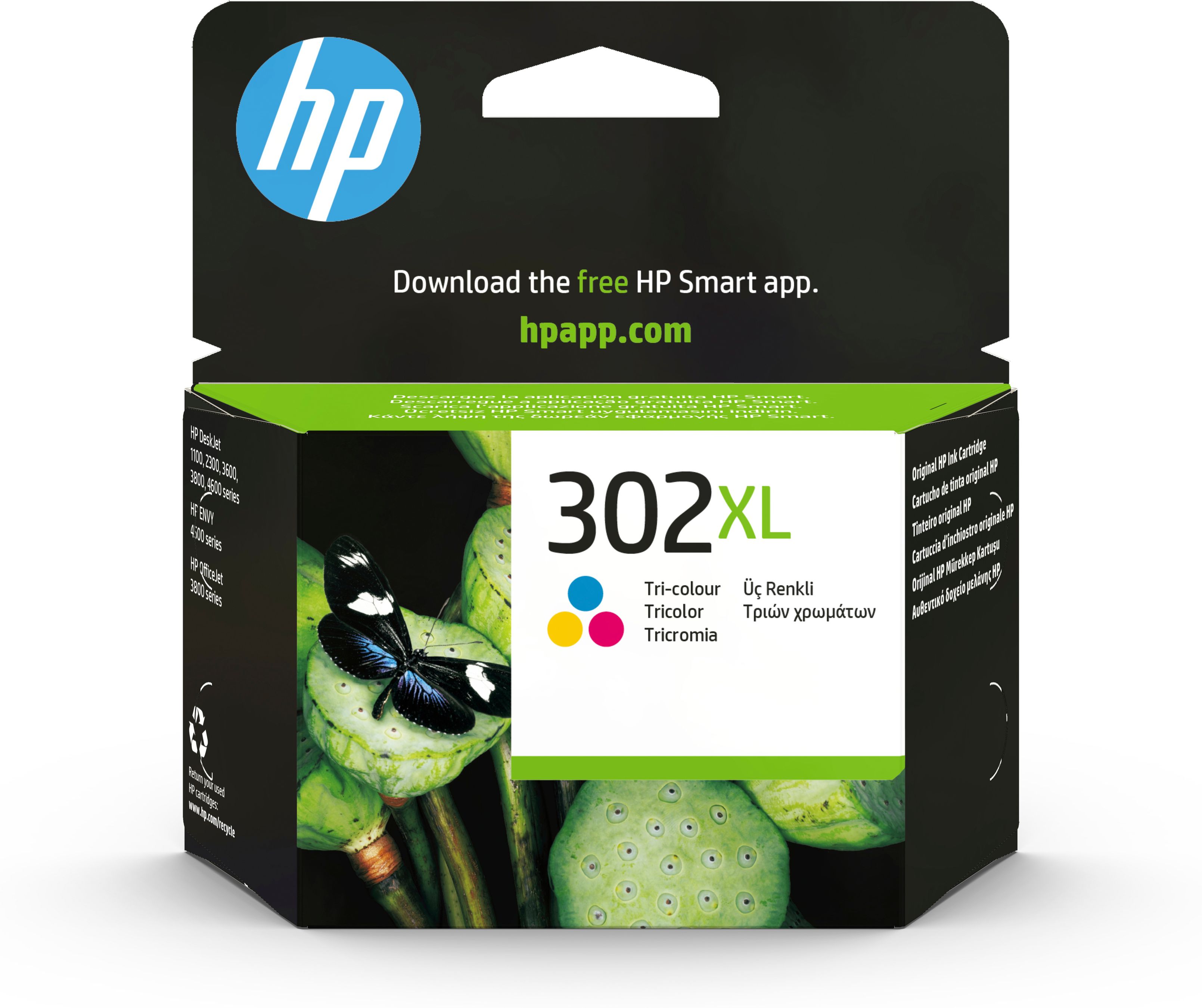 HP 302XL Cartouche d’encre trois couleurs grande capacité authentique