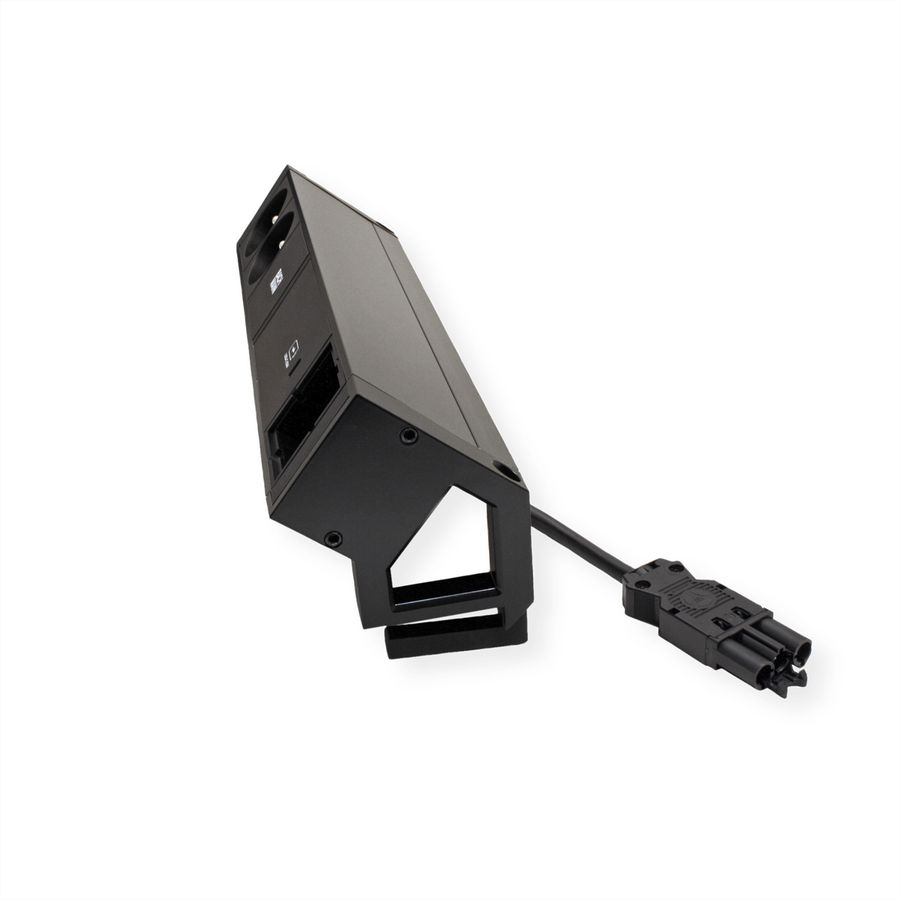 BACHMANN DESK2 2xUTE 1xUSB C 60W 1xCM 0,2m GST18 RAL9005