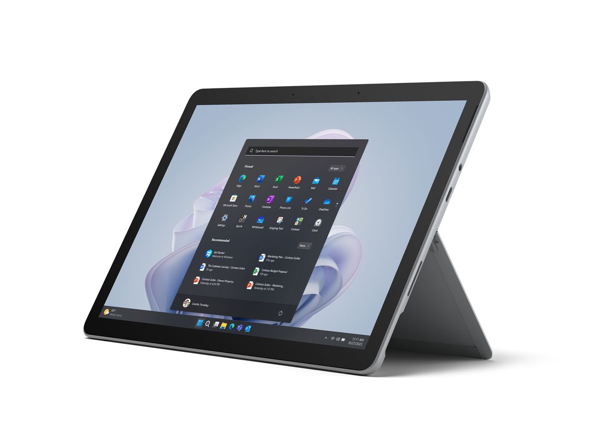 Microsoft Surface Go 4 64 Go 26,7 cm (10.5") Intel® N 8 Go Wi-Fi 6 (802.11ax) Windows 11 Pro Platine