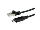 ROLINE Câble convertisseur USB 3.2 Gen 2 type C - Gigabit Ethernet, noir, 1,5 m
