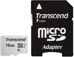 Transcend microSDHC 300S 16GB mémoire flash 16 Go Classe 10 NAND