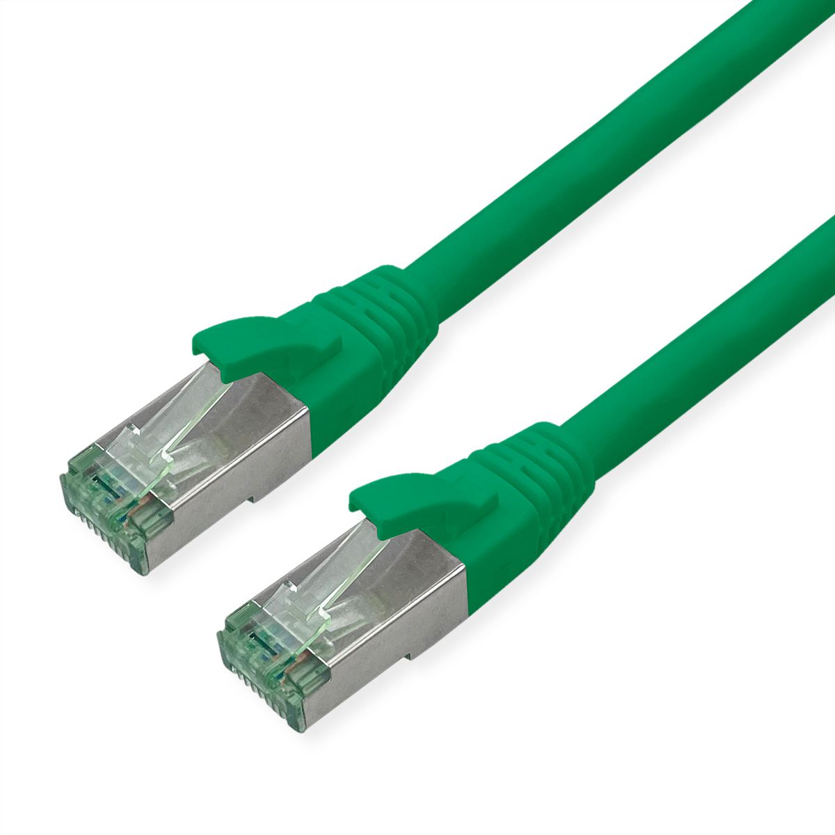 ROLINE RM Cordon Cat.6A S/FTP(PiMF), vert, 0,3 m