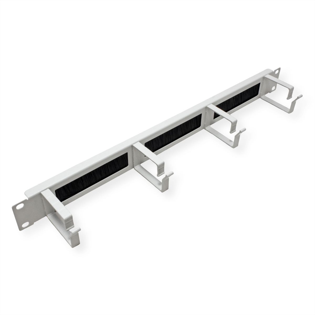 ROLINE 19" Passe-câbles  1U, Avec brosse 44x60mm gris