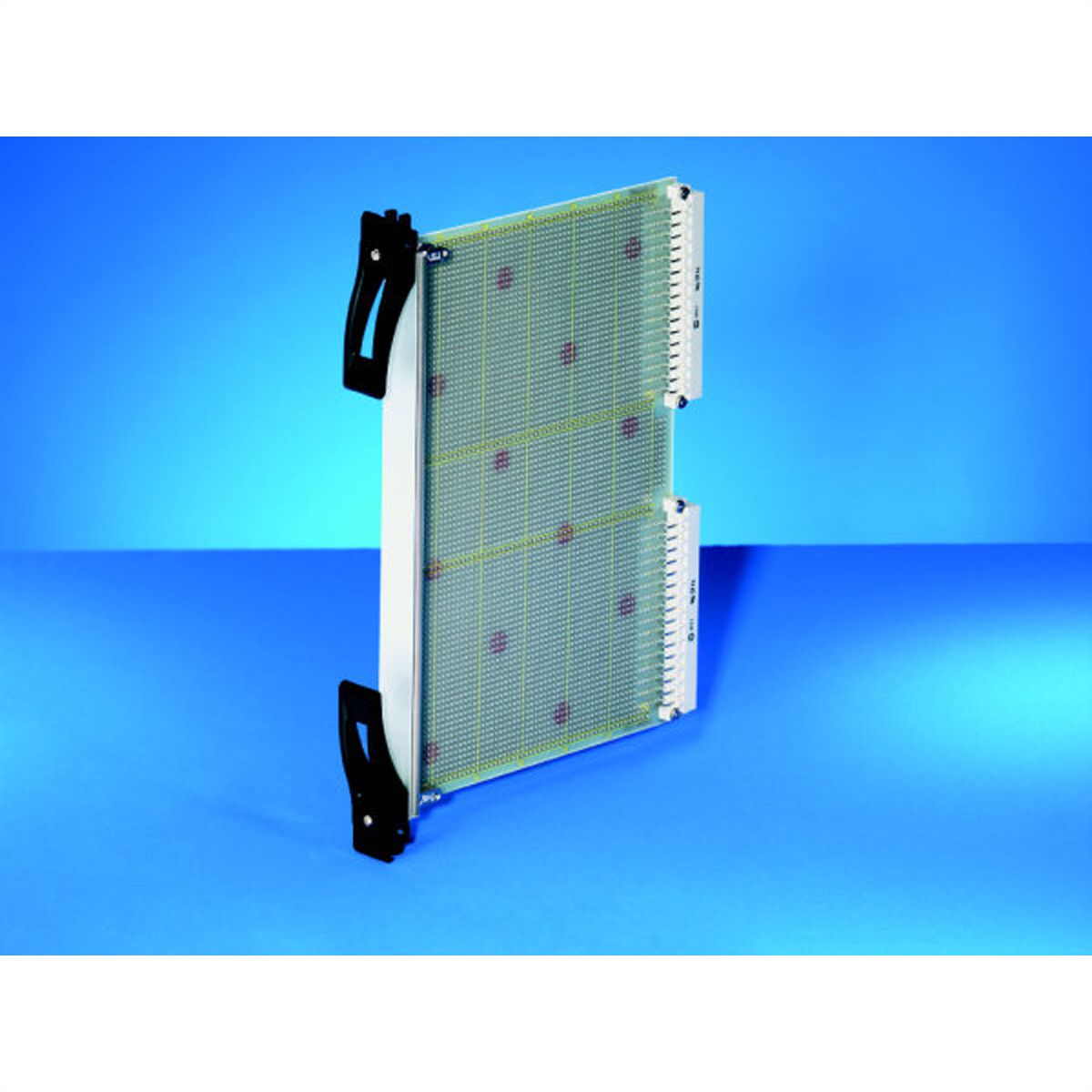 SCHROFF Plug-In Unit U-Profile Face avant pour poignée XL, compatible micro-interrupteur, 6 U, 4 CV, 2,5 mm, alu, anodisé frontal, conducteur arrière