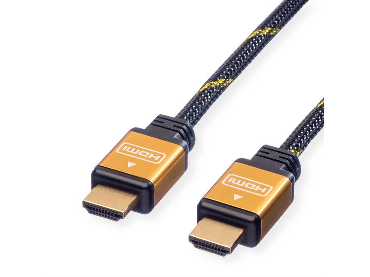 ROLINE GOLD Câble HDMI High Speed, M-M, Retail Blister, 3 m