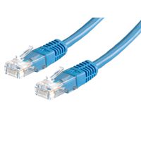 Cordon VALUE Cat.6 (Classe E) UTP confectionné, bleu, 2 m