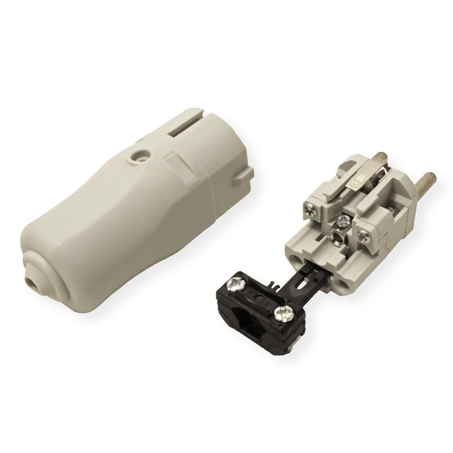 BACHMANN Prise CEE 7/7 16A/250VAC, gris
