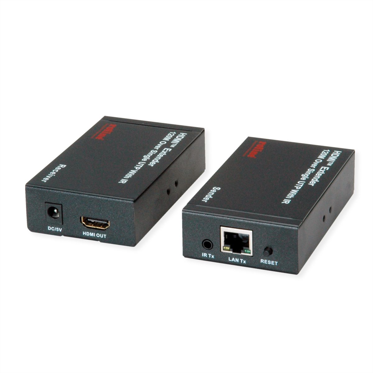 ROLINE Prolongateur HDMI via IP, 1080P, 120m, avec IR