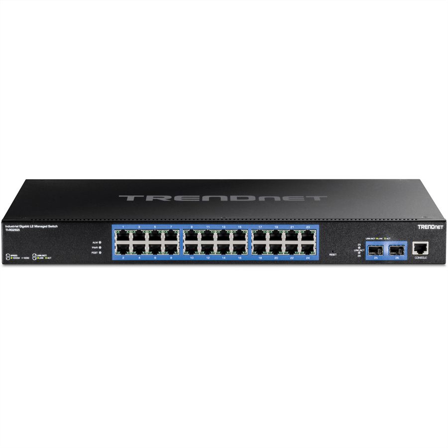 TRENDnet TI-RG262i Switch industriel Gigabit , administrable L2 Gigabit à 26 ports montable en rack