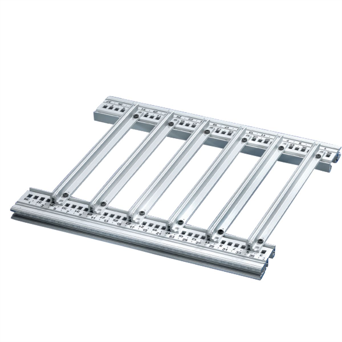SCHROFF Rail de guidage type accessoire pour circuits imprimés lourds, extra-fort, aluminium, 160 mm, largeur de rainure 2 mm, argent