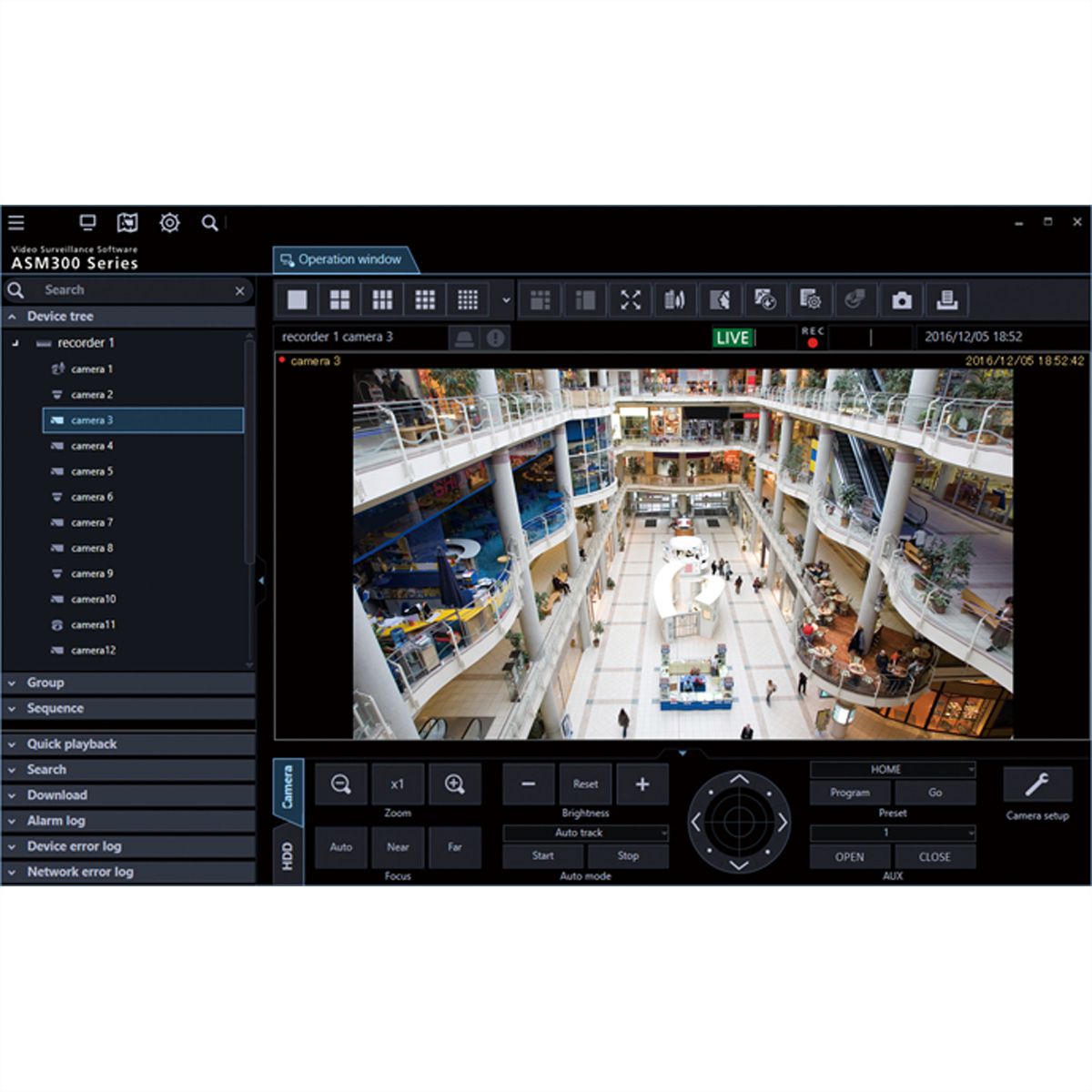 i-PRO WV-ASM300W Logiciel de gestion