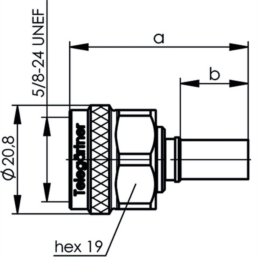 TELEGÄRTNER Connecteur de câble N Cr/Cr G37