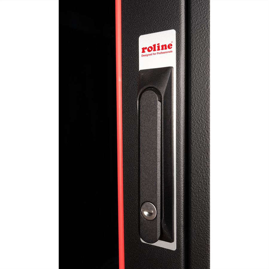 ROLINE 19" Baie réseau Pro 32U, 600x600 LxP Porte verre noir