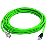 TELEGÄRTNER STX M12x1-RJ-45 VL codé X Cat.6A, CS01CP05B-SFTP2607C7-1PUR-A0100 , 1 m