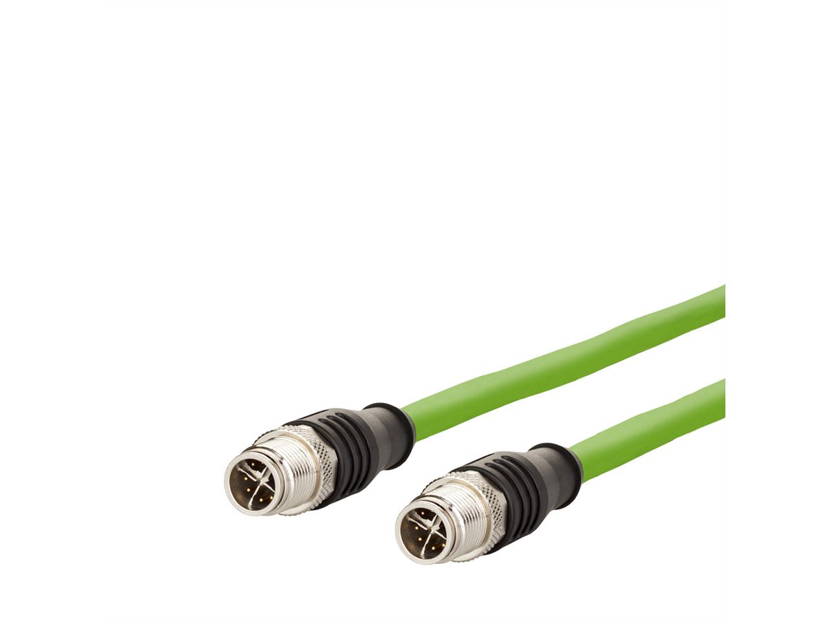 METZ CONNECT Câble Ethernet industriel M12, codage X, 1 m