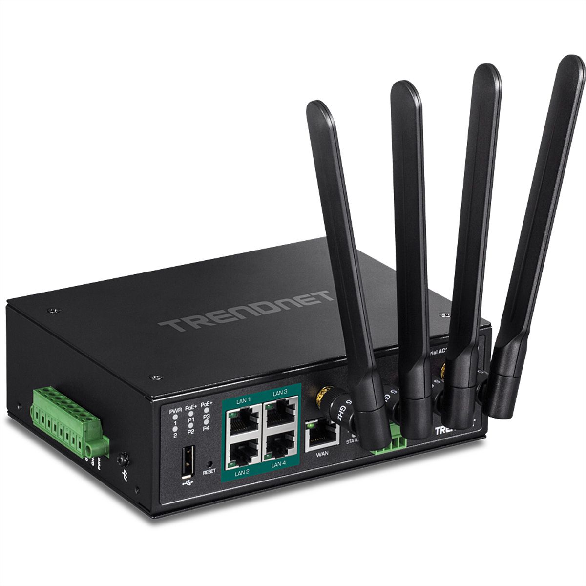 TRENDnet TI-WP100 Industrial PoE+ Router Wireless AC1200 Gigabit