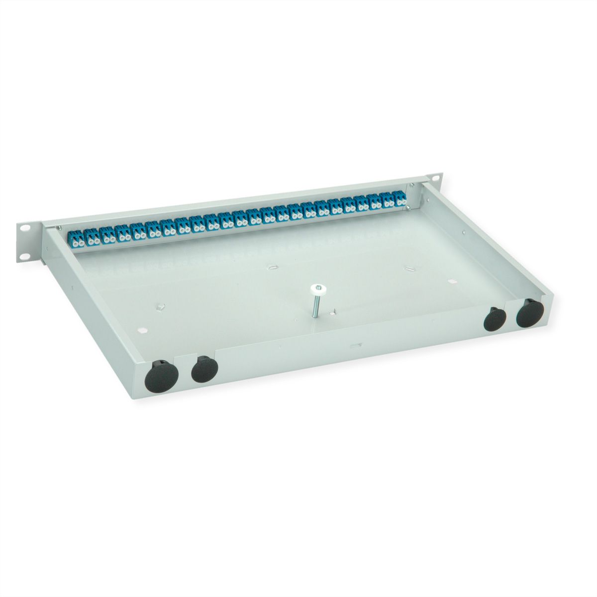TELEGÄRTNER BASIS eco Panneau fibre optique, 24x LC Duplex, bleu, OS2