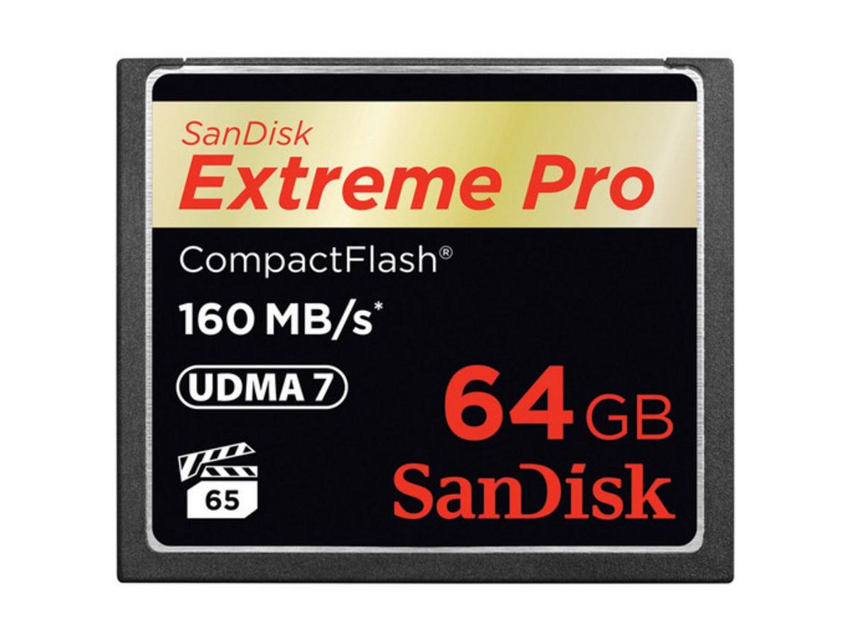 SanDisk 64GB Extreme Pro CF 160MB/s 64 Go CompactFlash