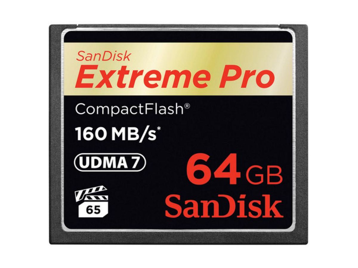 SanDisk 64GB Extreme Pro CF 160MB/s 64 Go CompactFlash