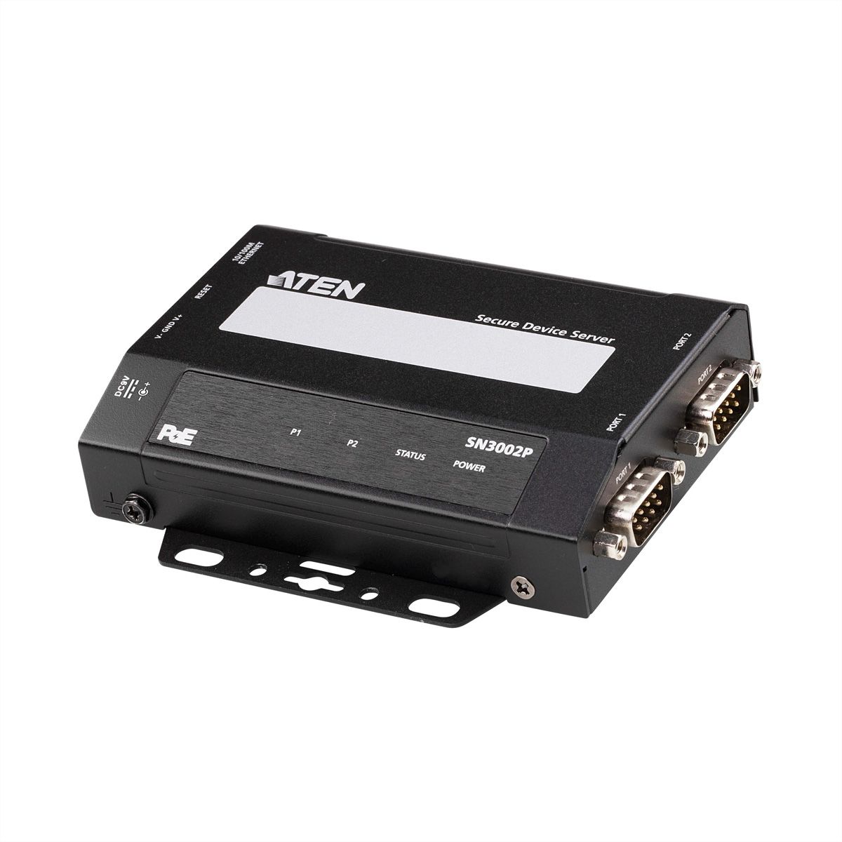 ATEN SN3002P Serveur de périphériques sécurisés RS-232 à 2 ports avec PoE