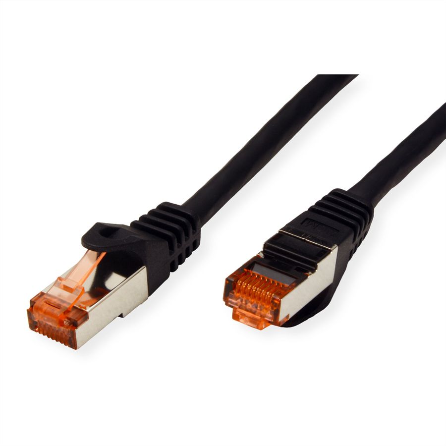 Cordon ROLINE S/FTP(PiMF) Cat.6, LSOH, Component Level, noir, 2 m