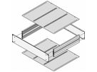 Plaque de recouvrement MultipacPRO SCHROFF pour montage horizontal des tableaux européens, 280 mm