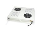 ROLINE 19" Unité de ventilation pour toit, 2 ventilateurs, thermostat, gris