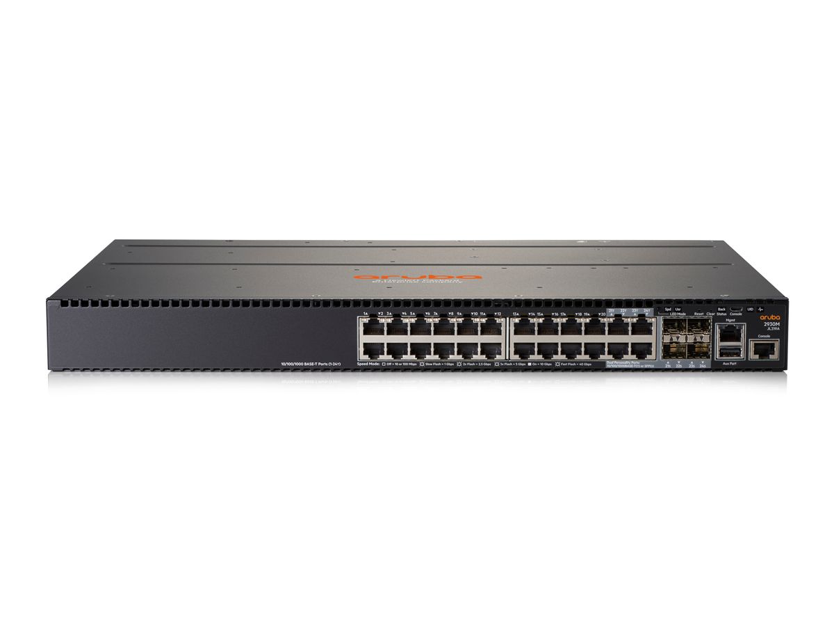 Hewlett Packard Enterprise Aruba 2930M 24G 1-slot Géré L3 Gigabit Ethernet (10/100/1000) Gris 1U