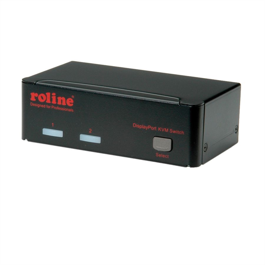ROLINE Switch KVM DisplayPort, 1 Utilisateur - 2PCs