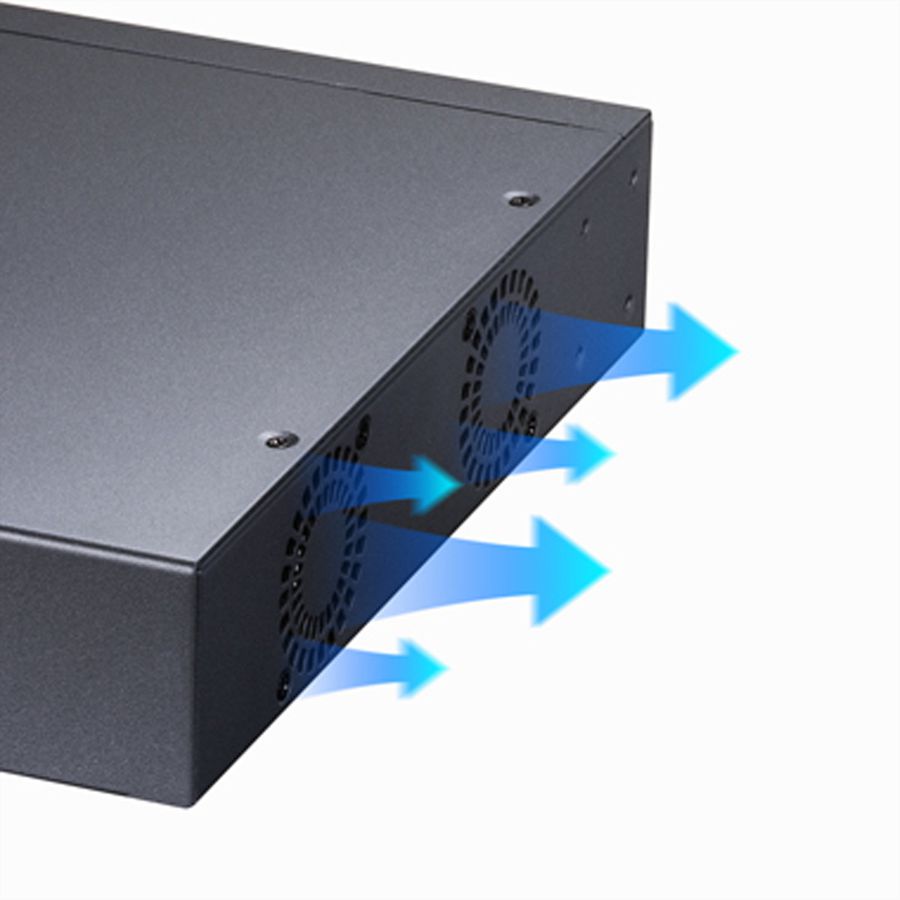 CUDY GS1028PS2 Switch 24P Gigabit PoE+, 2 ports SFP 300W