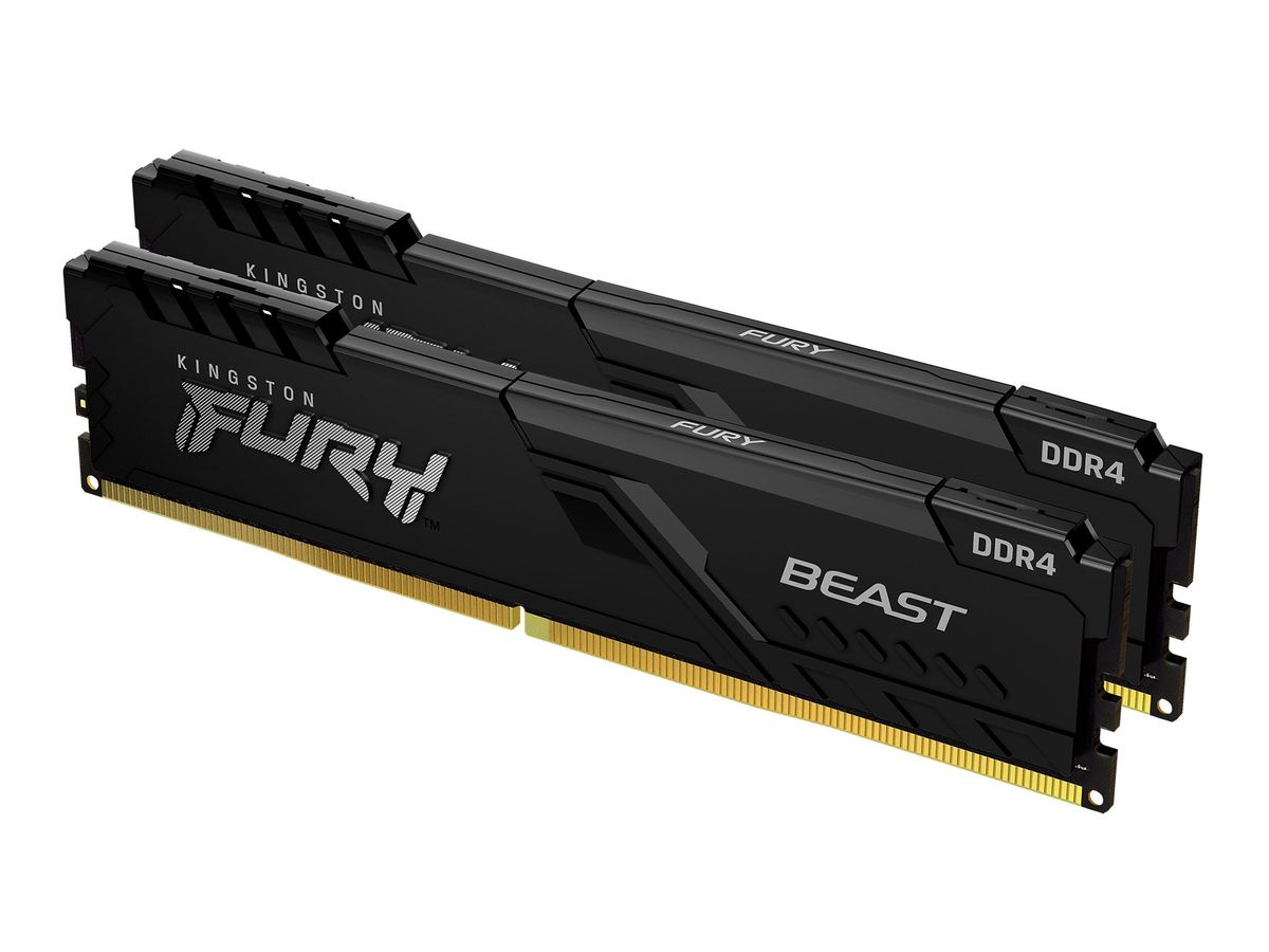 Kingston Technology FURY 32Go 3200MT/s DDR4 CL16 DIMM (Kit de 2) 1Gx8 Beast Black