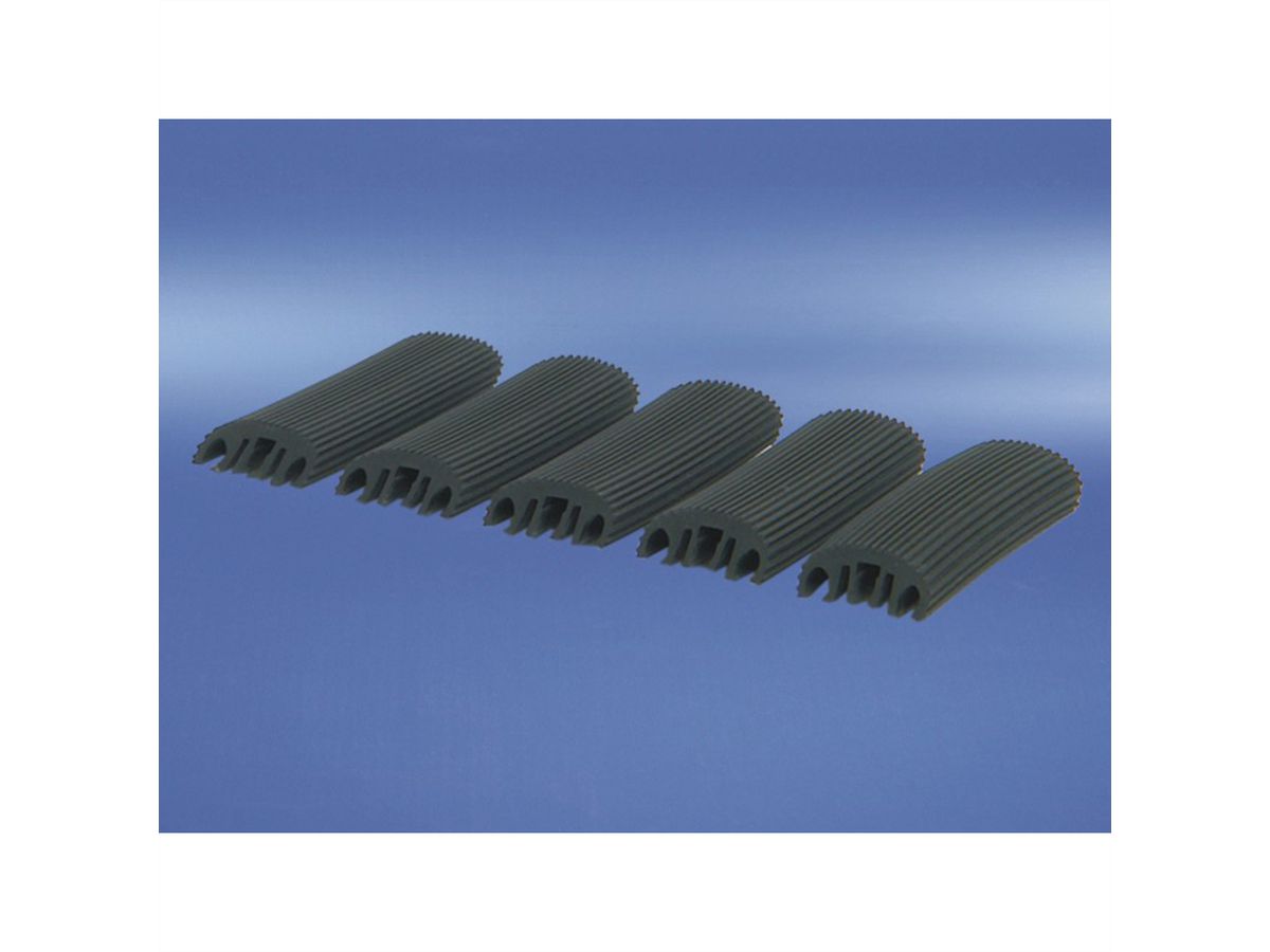 SCHROFF Kit d'appui en caoutchouc Double anneau de câble en acier 115D
