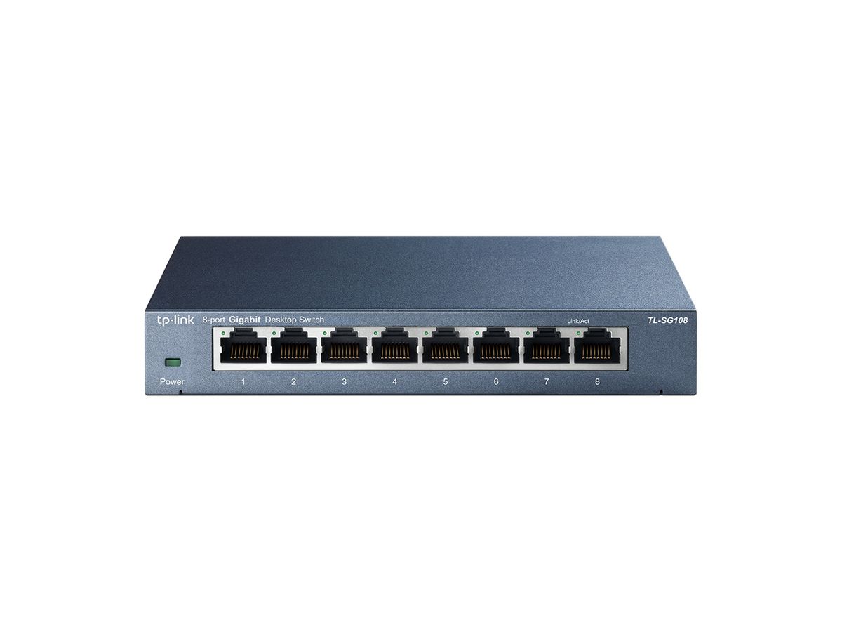 TP-Link TL-SG108 Switch de bureau 8 ports Gigabit - Boîtier métal