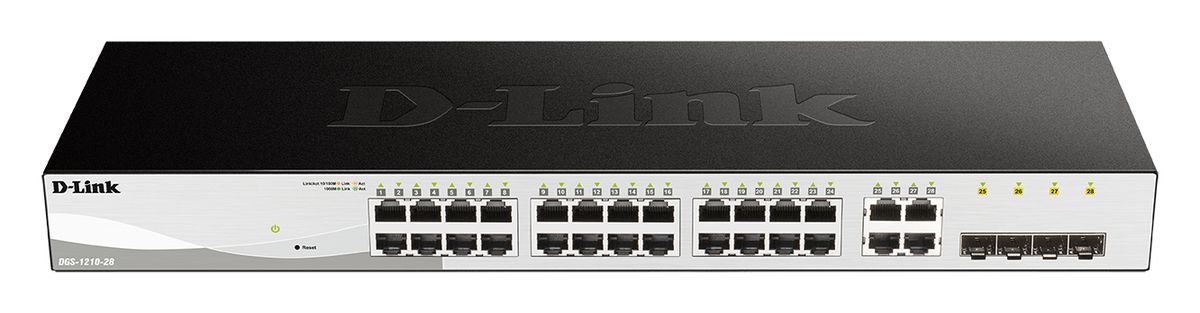 D-Link DGS-1210-28 Géré L2/L2+ 1U Noir
