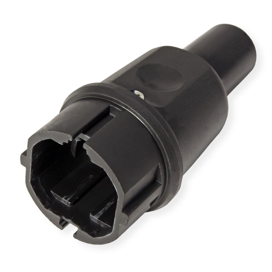 BACHMANN Fiche en caoutchouc plein, IP44, noire