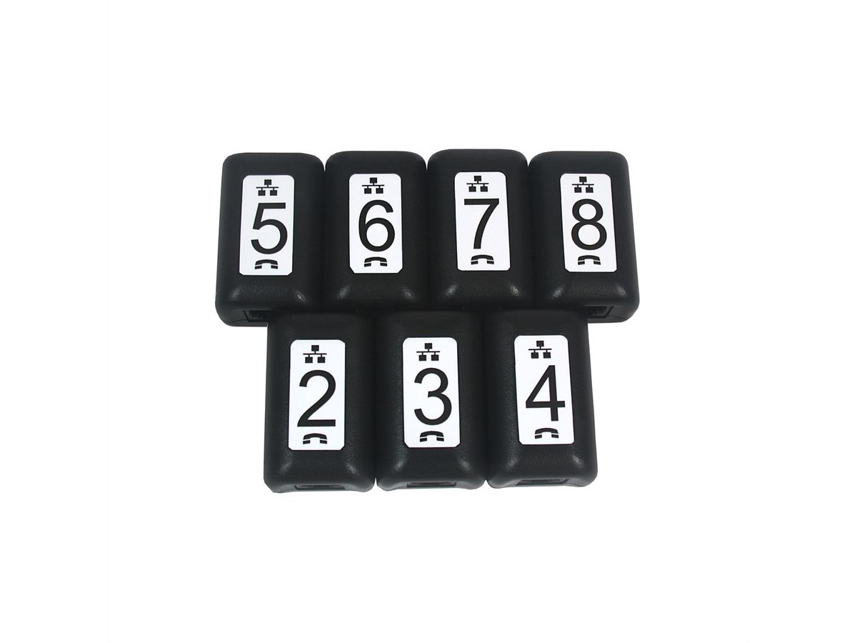 SOFTING Set d’identifiants wiremap, Set de 7 pièces (#2 - #8)