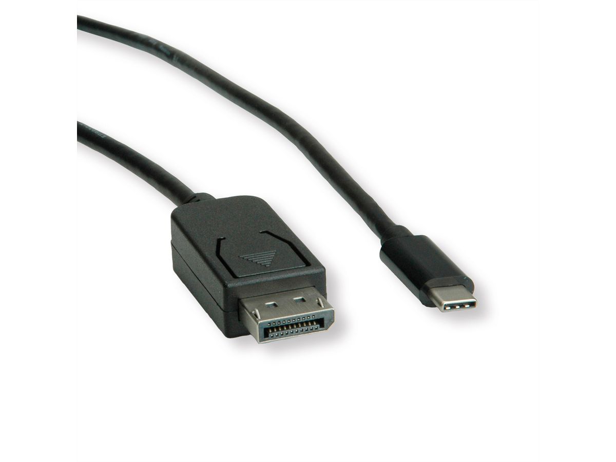 ROLINE Câble adaptateur type C - DisplayPort, v1.2, M/M, 2 m