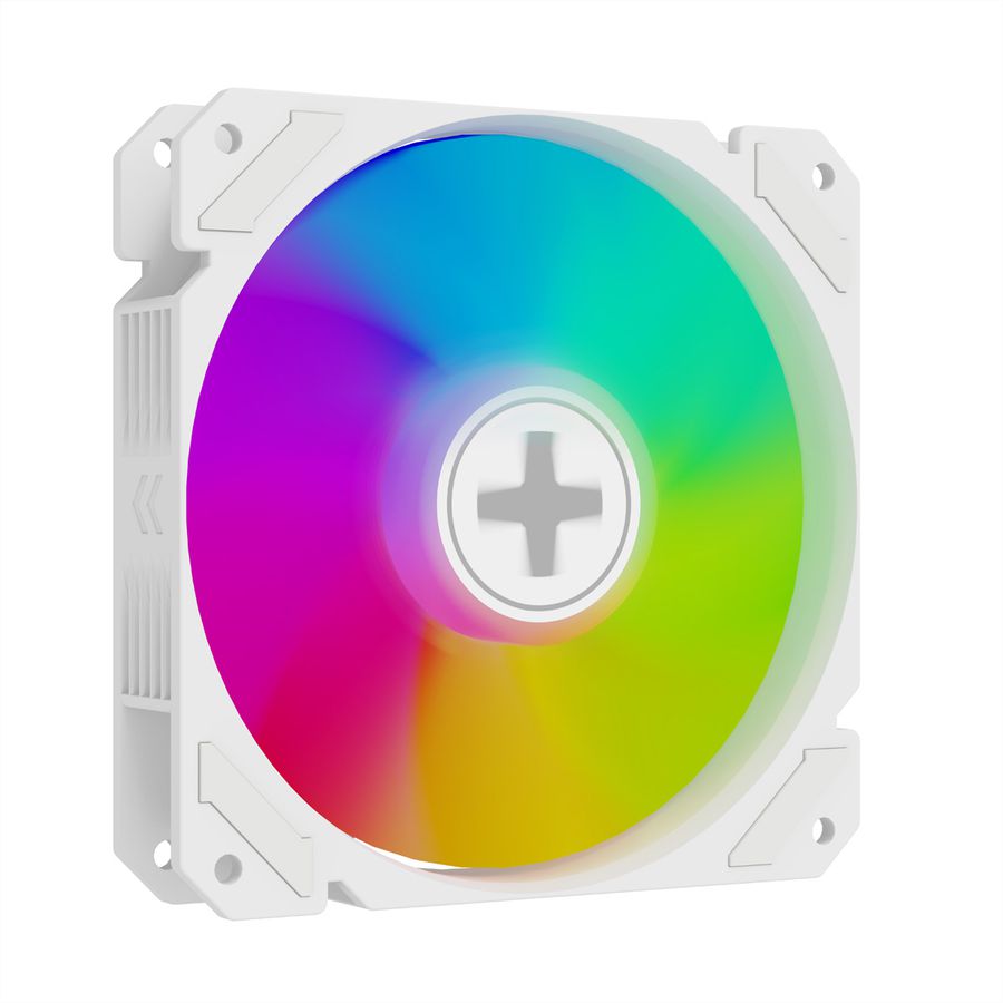 XILENCE Performance A+ REVERSE XF066, Ventilateur LED ARGB 120 mm blanc