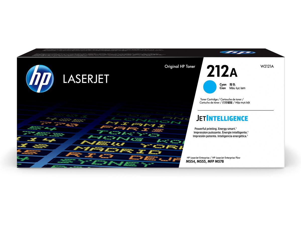 HP Cartouche de toner cyan 212A LaserJet authentique