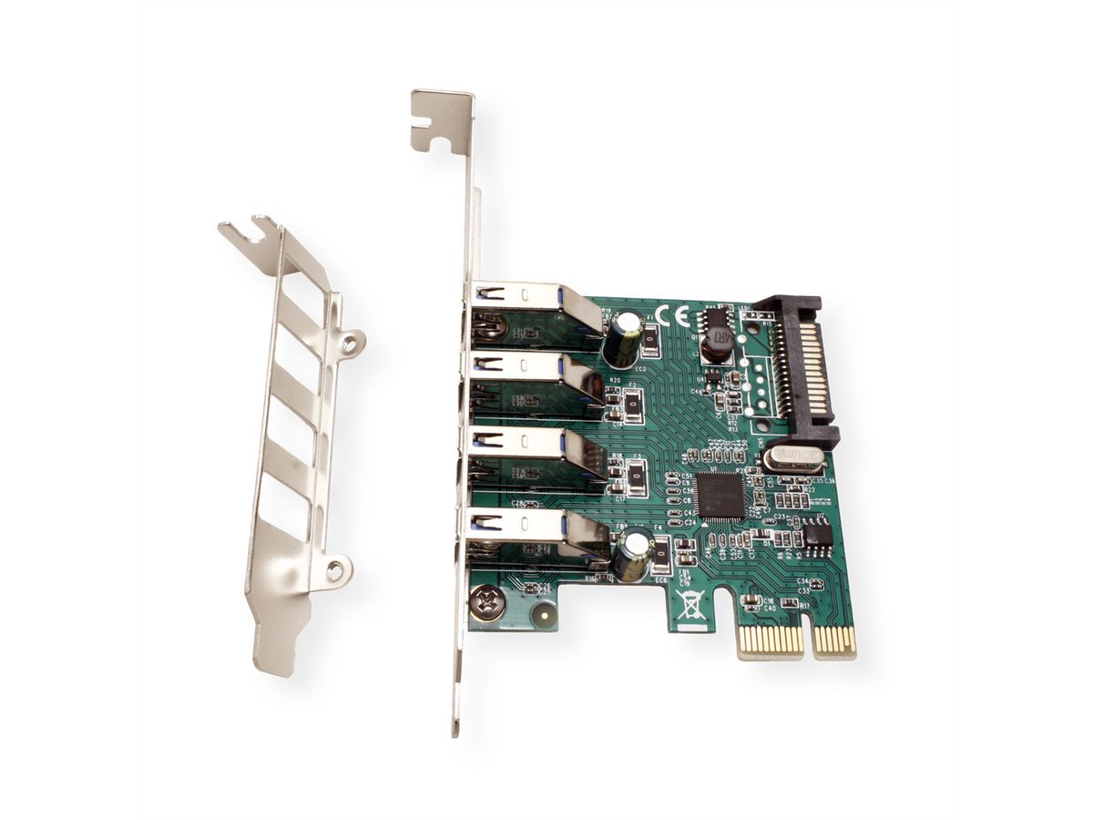 VALUE Carte PCI-Express, 4 ports USB 3.2 Gen 1