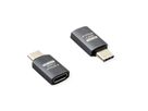 ROLINE Adaptateur USB4 Gen 3x2, Aluminium, Type C, M/F, argent