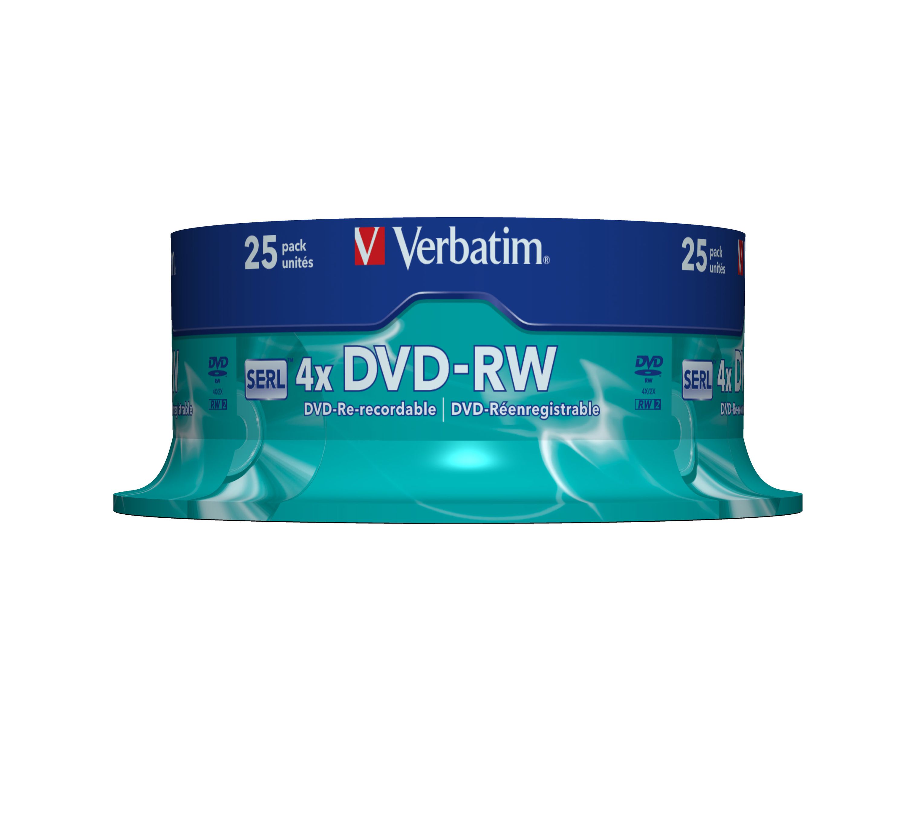 Verbatim DVD-RW Matt Silver 4.7Go DVD-RW 25pièce(s)
