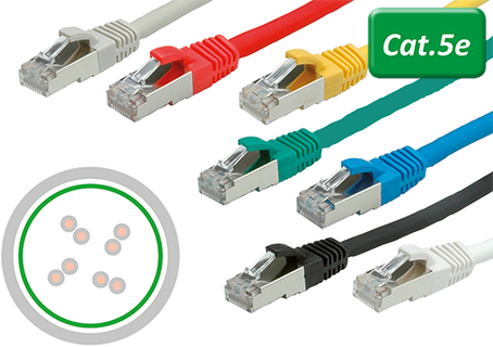 Câbles patch RJ45 Cat.5e FTP