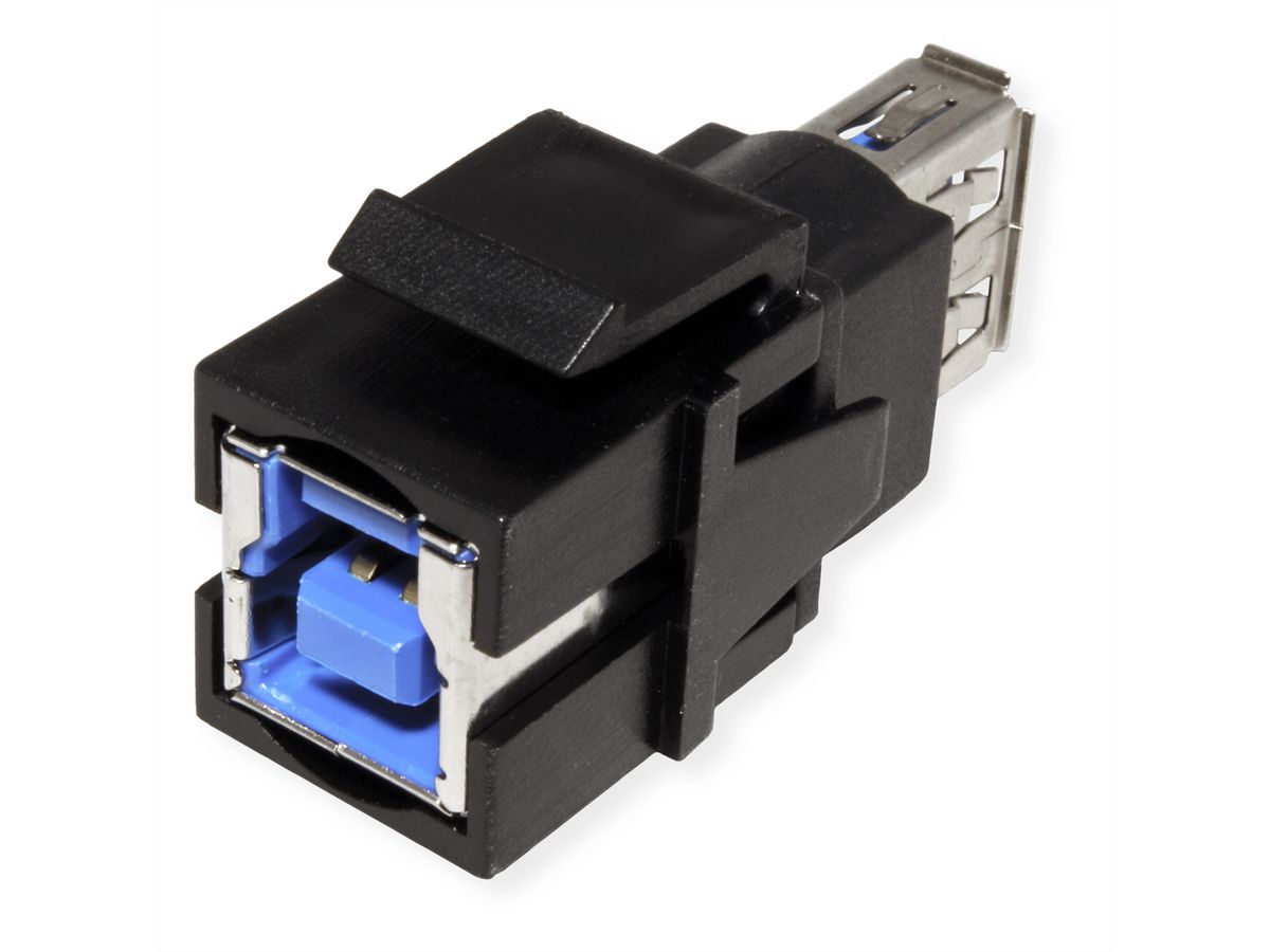BACHMANN Keystone USB 3.0 Coupleur A/B femelle-femelle noir