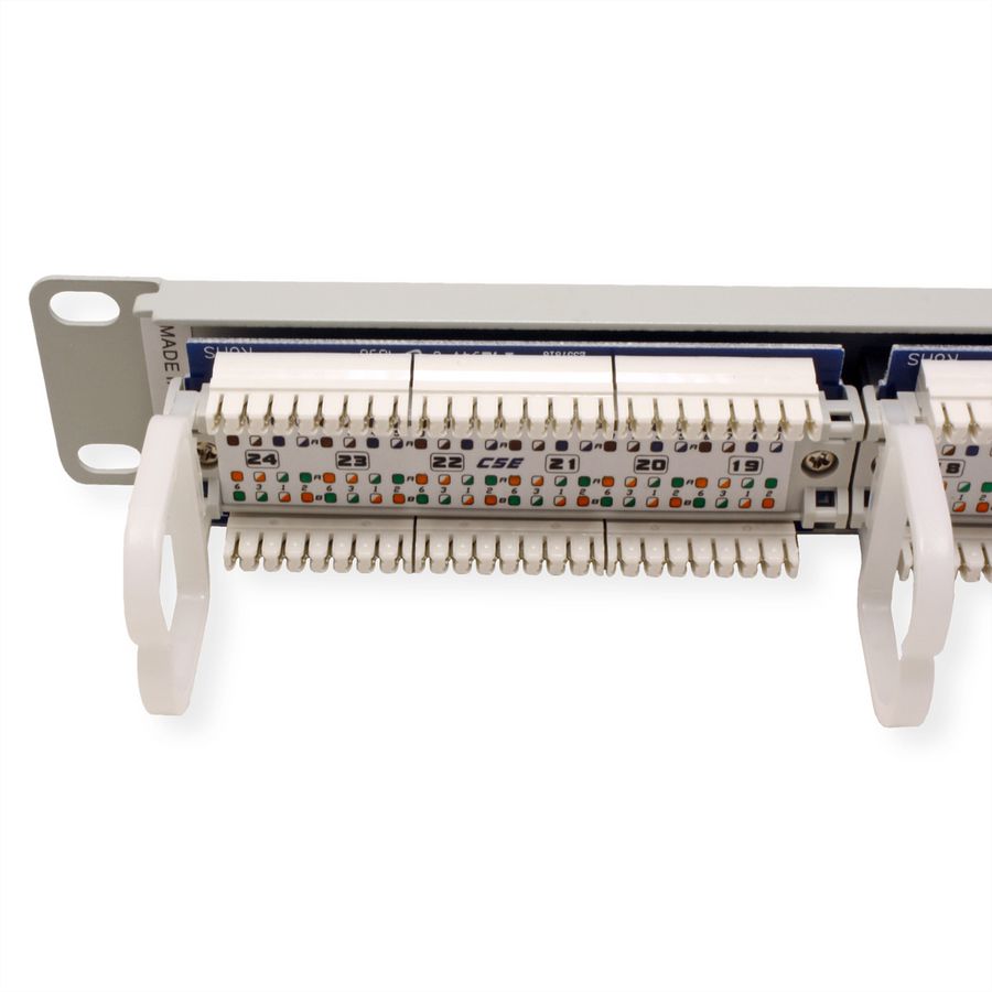 ROLINE Panneau de brassage 19" Cat.5e (Classe D) UTP, 24 ports, gris