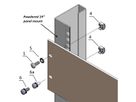 SCHROFF Écrou cage de mise à la terre M6, 100 pcs