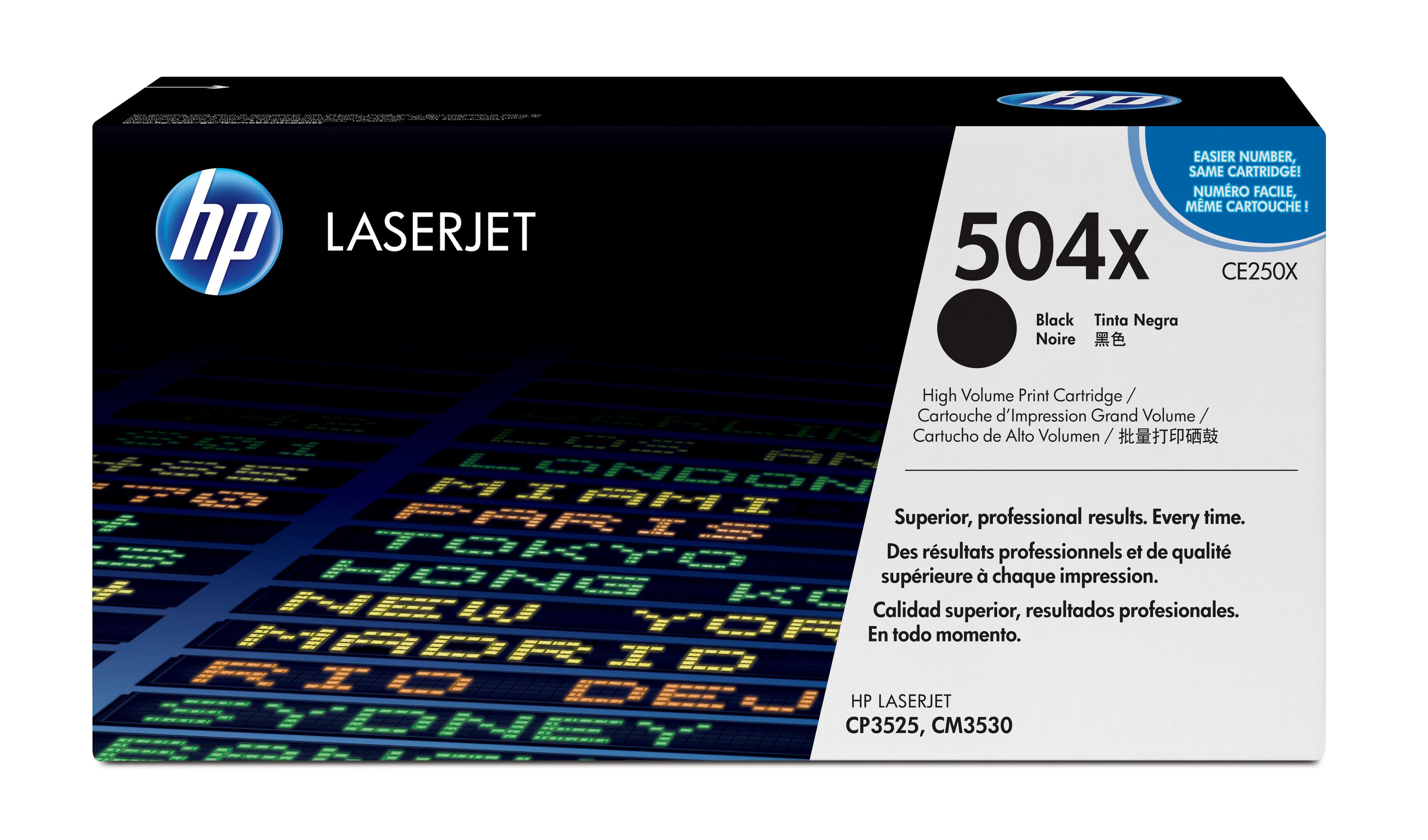 HP 504X toner LaserJet noir grande capacité authentique