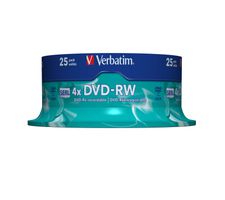 Verbatim DVD-RW Matt Silver 4.7Go DVD-RW 25pièce(s)