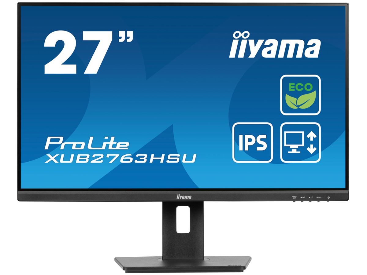 iiyama ProLite XUB2763HSU-B1 écran plat de PC 68,6 cm (27") 1920 x 1080 pixels Full HD LED Noir
